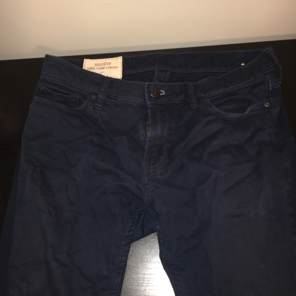 hollister skinny navy chinos